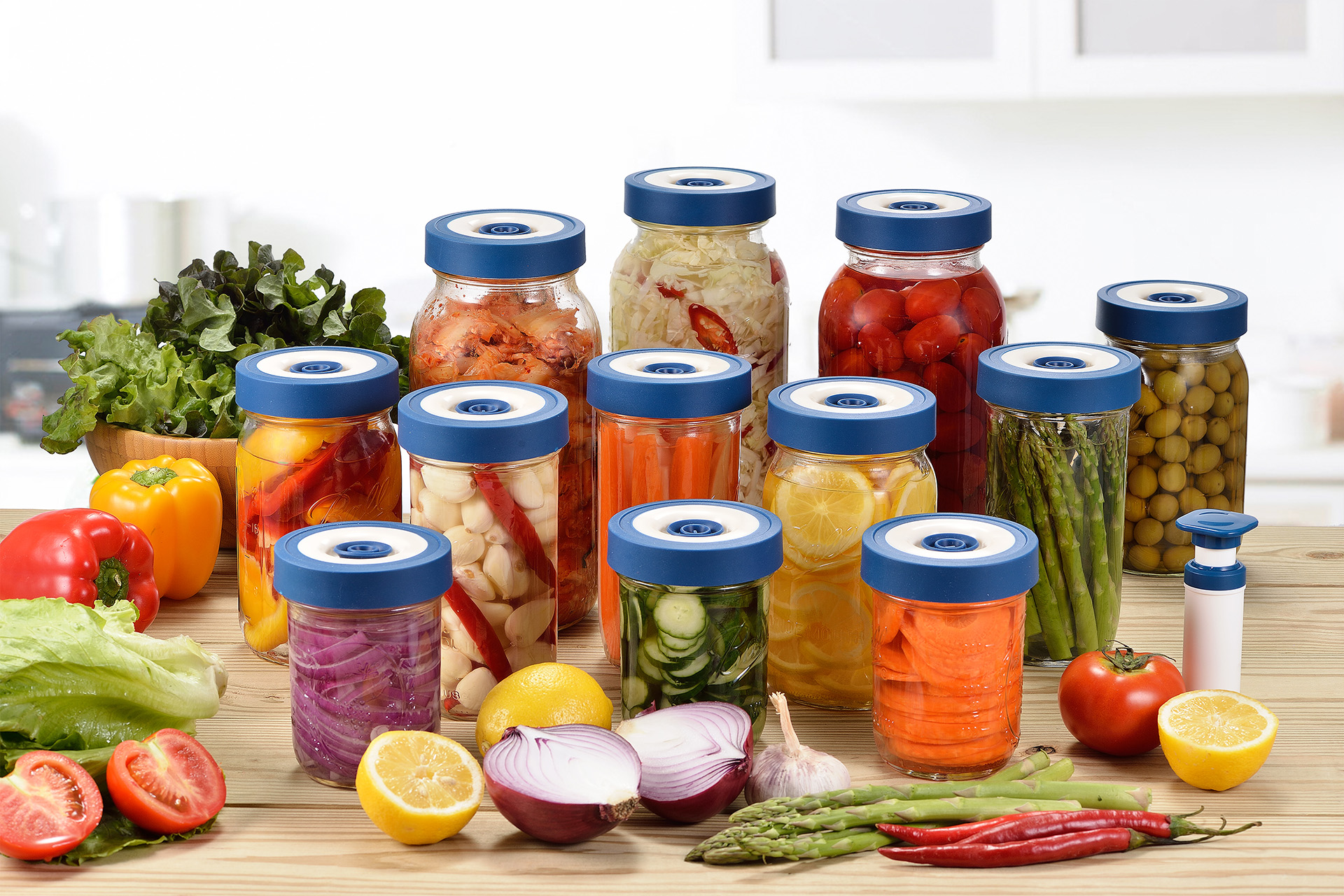 fermenting jars with airlocks 
